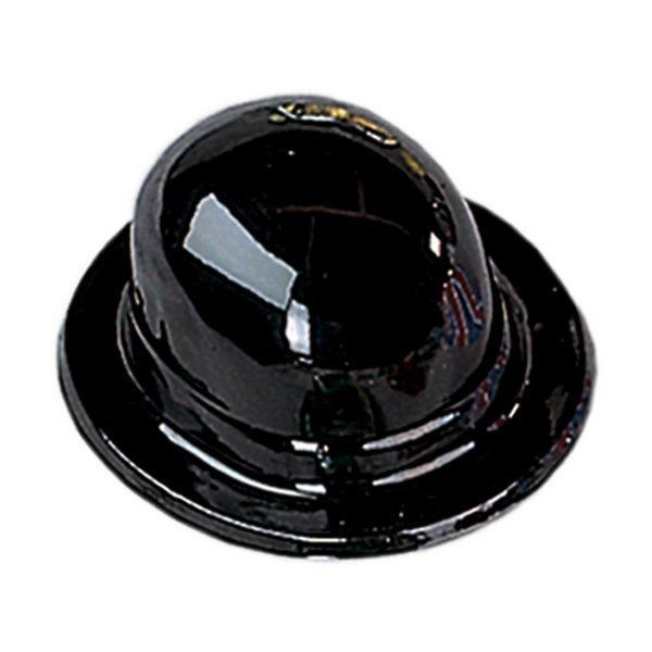 HAT PLASTIC BOWLER BLACK ADULT