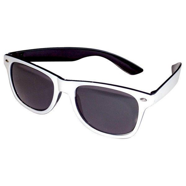 BLACK/WHITE BLUES BROTHERS STYLE GLASSES