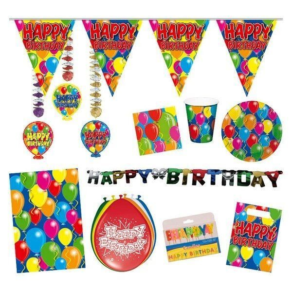 BIRTHDAY PARTY PACK COLOURFUL BALLOONS