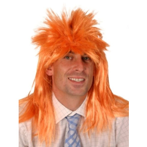 WIG NEON ORANGE PUNK ROCKER