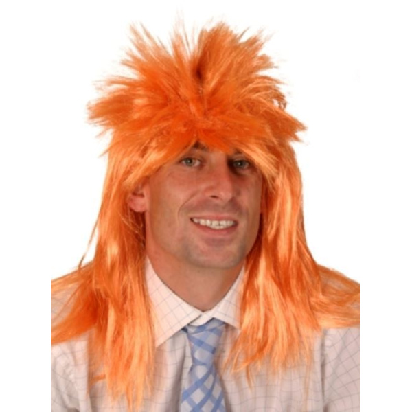 WIG NEON ORANGE PUNK ROCKER