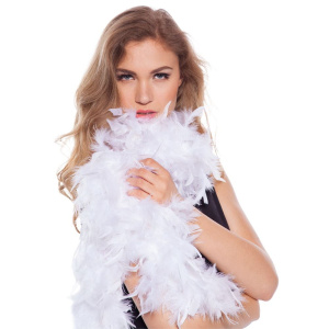 WHITE FEATHER BOAS 1.8MTR 80GRAMS