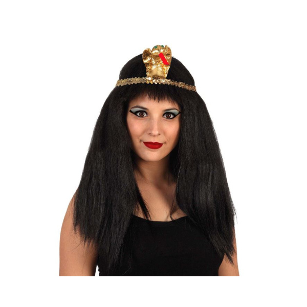 BLACK STRAIGHT EGYPTIAN STYLE WIG