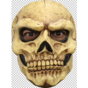 MASK FACE SKULL BROWN BONES