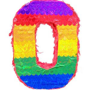 ZERO BIRTHDAY PINATA 20" HOLOGRAPHIC