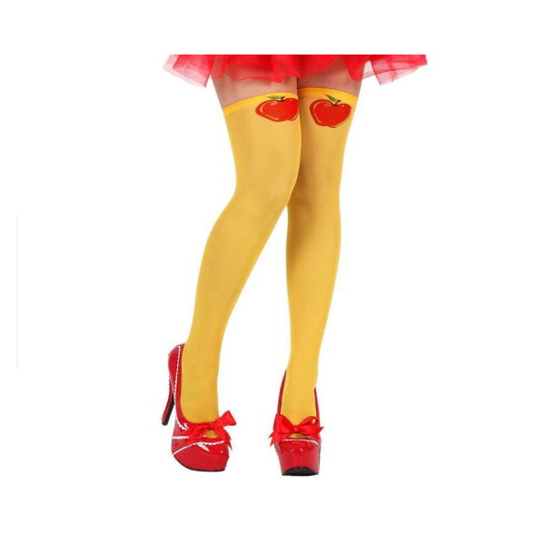 YELLOW SNOW PRINCESS HOLD UPS + APPLE