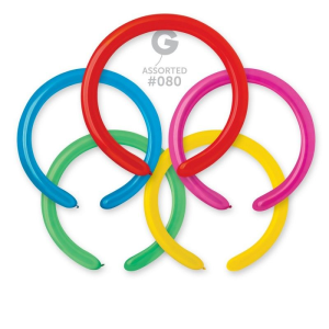 100 X MULTICOLOURED MODELLING BALLOONS - 260Q (Copy)